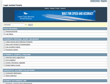 Tablet Screenshot of legaljunkies.com